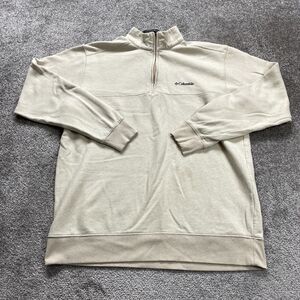 Columbia Cream Quarter-Zip Sweatshirt